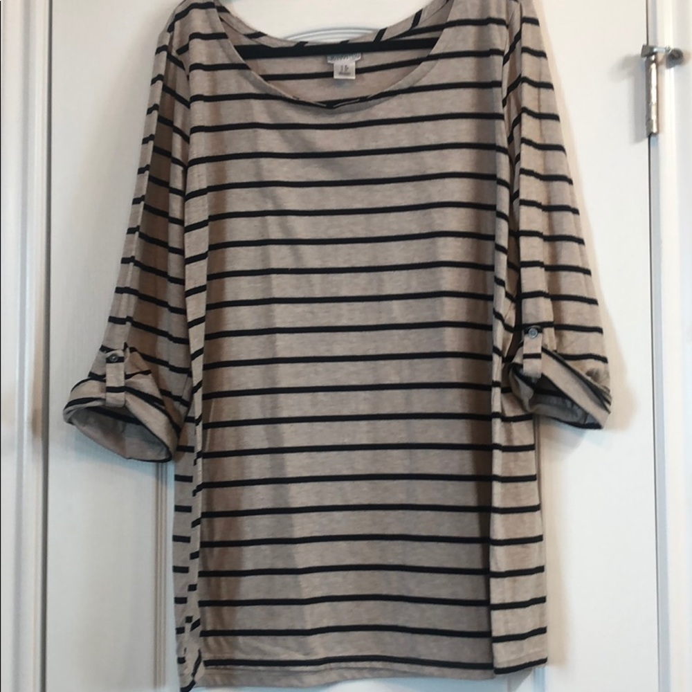 Motherhood Maternity Long Button Sleeve Tunic